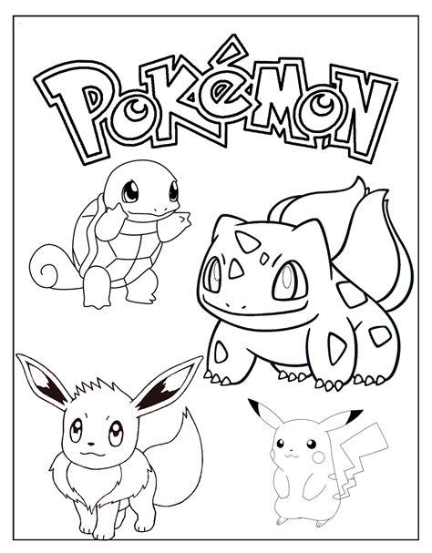 Free Pokemon coloring pages